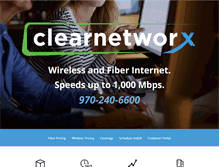 Tablet Screenshot of clearnetworx.com